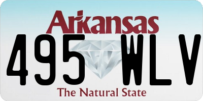 AR license plate 495WLV