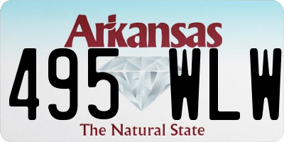 AR license plate 495WLW