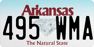 AR license plate 495WMA