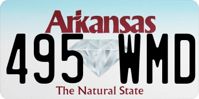 AR license plate 495WMD