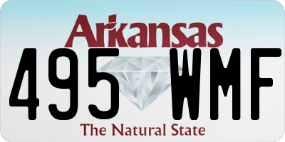 AR license plate 495WMF