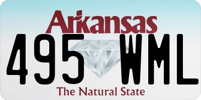 AR license plate 495WML