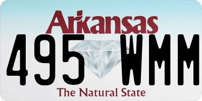 AR license plate 495WMM