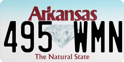 AR license plate 495WMN