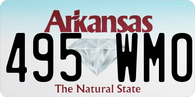 AR license plate 495WMO