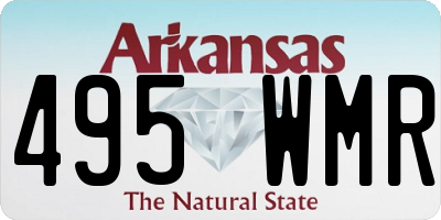 AR license plate 495WMR