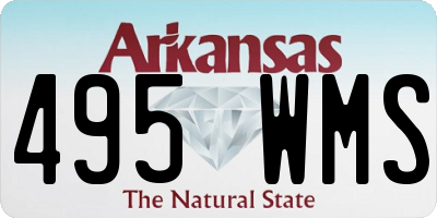 AR license plate 495WMS