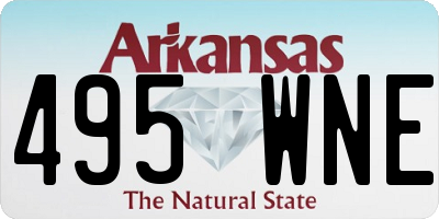 AR license plate 495WNE