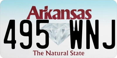 AR license plate 495WNJ