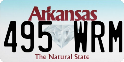 AR license plate 495WRM