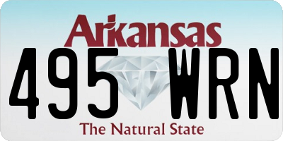 AR license plate 495WRN