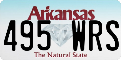 AR license plate 495WRS