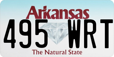 AR license plate 495WRT