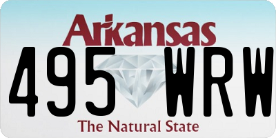 AR license plate 495WRW