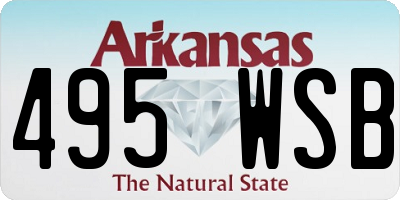 AR license plate 495WSB