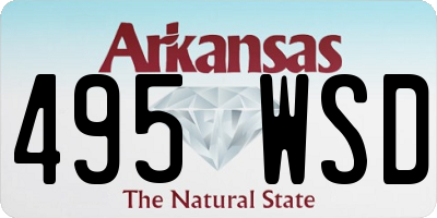 AR license plate 495WSD