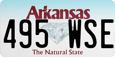 AR license plate 495WSE