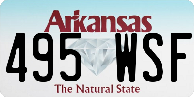 AR license plate 495WSF