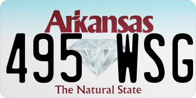 AR license plate 495WSG