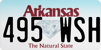 AR license plate 495WSH