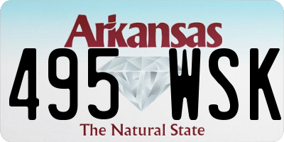 AR license plate 495WSK