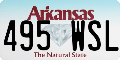 AR license plate 495WSL