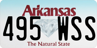 AR license plate 495WSS