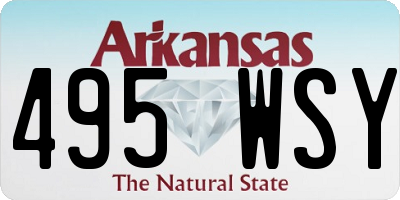 AR license plate 495WSY
