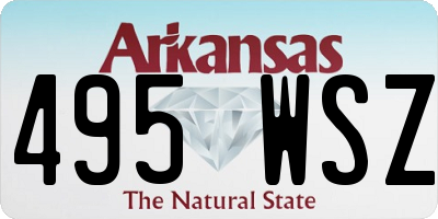 AR license plate 495WSZ