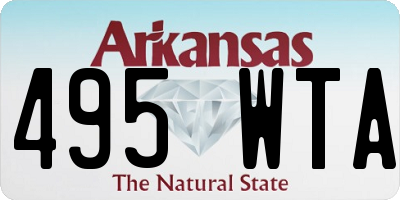 AR license plate 495WTA