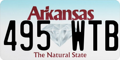 AR license plate 495WTB