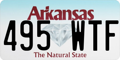 AR license plate 495WTF