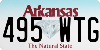 AR license plate 495WTG