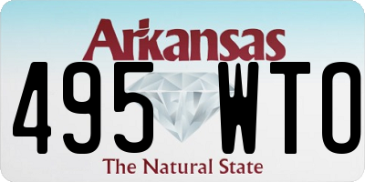 AR license plate 495WTO