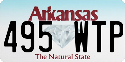 AR license plate 495WTP