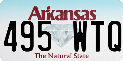 AR license plate 495WTQ