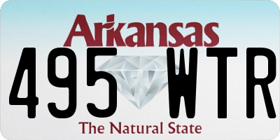 AR license plate 495WTR