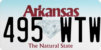 AR license plate 495WTW
