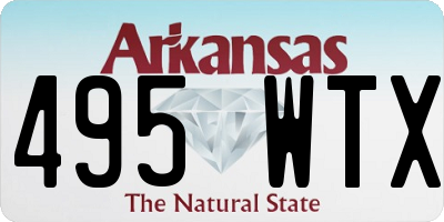 AR license plate 495WTX