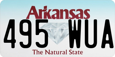 AR license plate 495WUA