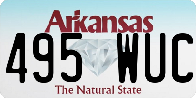 AR license plate 495WUC