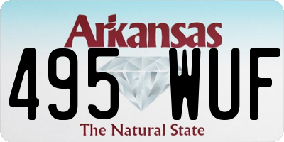 AR license plate 495WUF