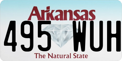 AR license plate 495WUH
