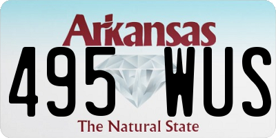 AR license plate 495WUS