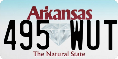 AR license plate 495WUT