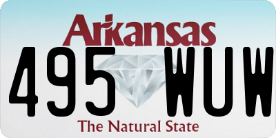 AR license plate 495WUW