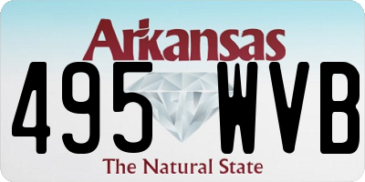 AR license plate 495WVB