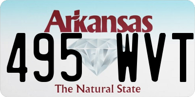 AR license plate 495WVT