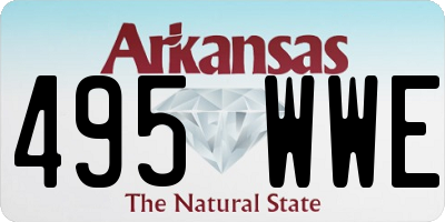 AR license plate 495WWE