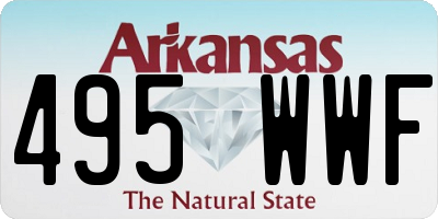 AR license plate 495WWF